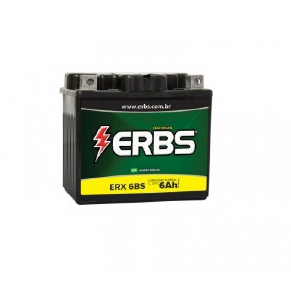 Bateria Erbs 6Ah - ERX 6BS - Selada - Livre de Manutenção