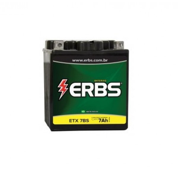 Bateria Erbs 7Ah - ETX 7BS - Selada - Livre de Manutenção