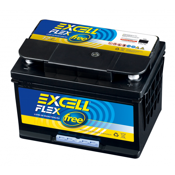 Bateria Excell 50Ah - EXF-50JD / E - Selada - Livre de Manutenção