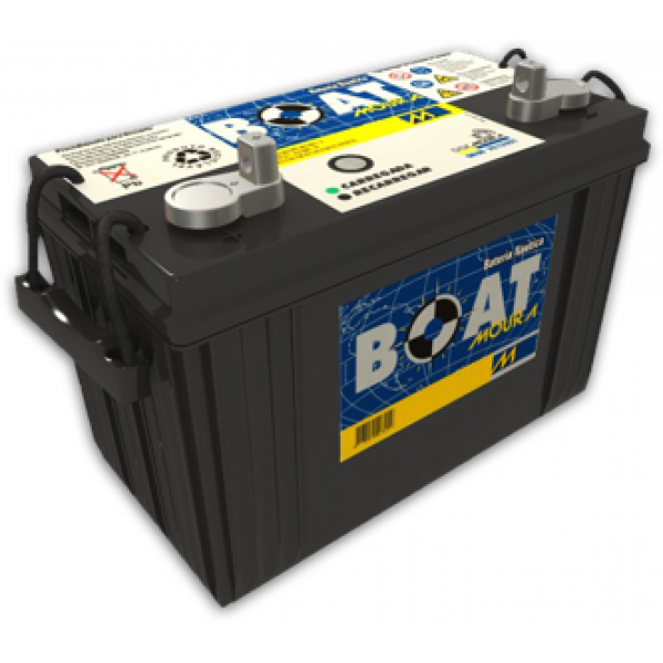 Bateria Moura Boat 105Ah - 12MB105 - Lanchas - Barcos - Iates - Rebocadores