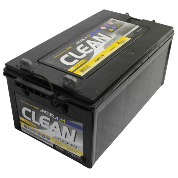 Bateria Moura Clean Nano 170Ah - 12MF170 - Homologada Pela Anatel