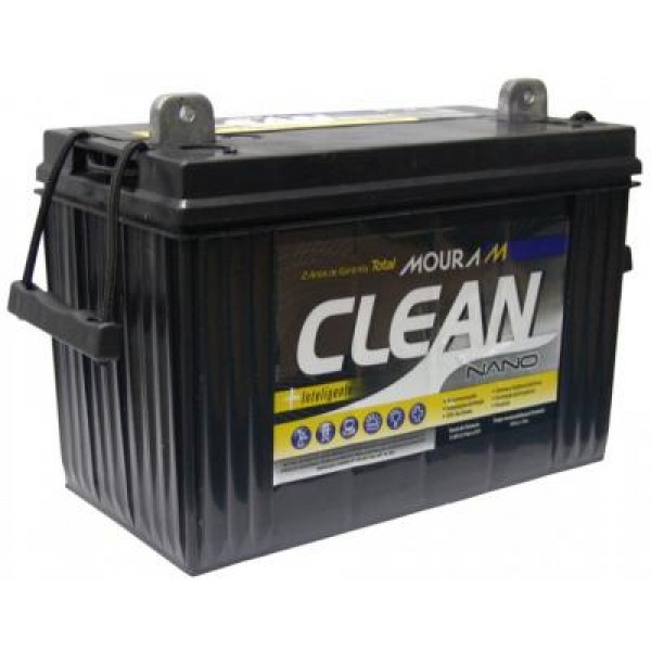 Bateria Moura Clean Nano 80Ah - 12MF80 - Homologada Pela Anatel